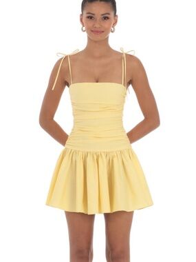 Lucy in the Sky Tie-Strap Mini Dress